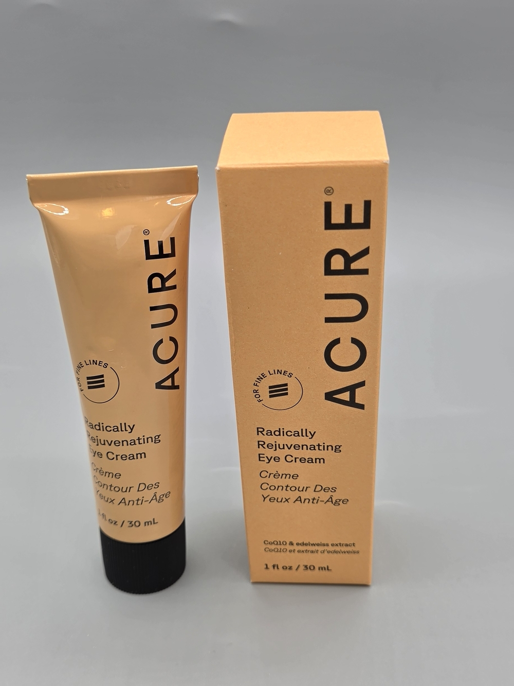 Acure Radically Rejuvenating Eye Cream – Peach Tone